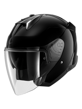 SHARK SKWAL I3 BLANK CAPACETE ABERTO MOTO PRETO